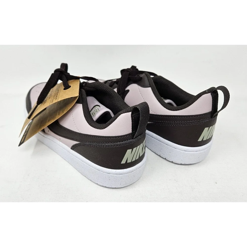 Nike Boy's Court Borough Recraft Low Top Sneakers Sz 5.5M Rose/Brwn DV5456 NEW!